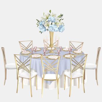 Skizzen und Dekokonzepte für die Hochzeit im München